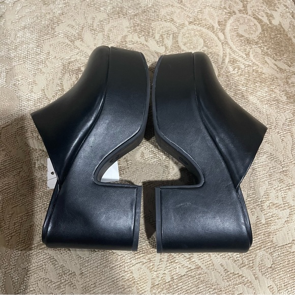 A New Day Womens Cheyenne Platform Clog Heels Black Size 7 NWT - Picture 9 of 9